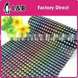 New Arrival Fashion Plastic Crystal AB Rhinestone Mesh thumbnail-3
