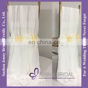 C454A Dining Chair Covers Wedding Decoration Chiffon Material to Make Chair Covers thumbnail-6