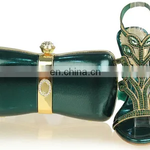 Beautiful Design Nigeria Green Women Low Heel Sexy Shoes thumbnail-1