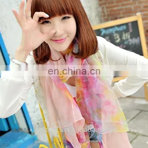 2015Elegant and Fashionable Women's Scarf Beach Dress Autumn Pink thumbnail-1
