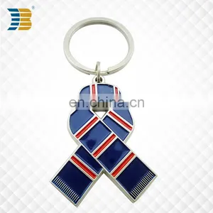 Scarf Shaped Decorative Custom Metal Keychain thumbnail-1