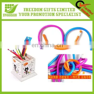 High Quality Eco Friendly Promotional Soft Plastic Flexible Pencil thumbnail-1