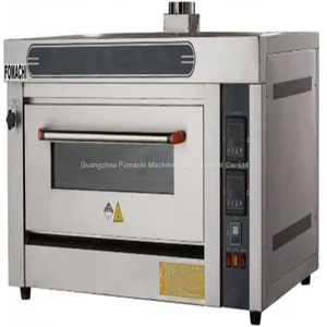 Commercial Single Gas Deck Oven 1 Deck 2 Trays All S/S Cake Bakery Oven Sale FMX-O20R thumbnail-1