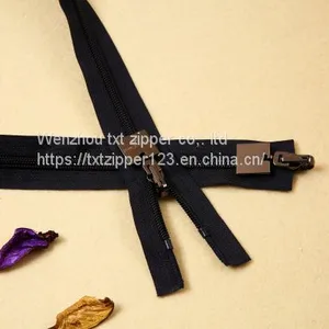 #3 #4 #5 #8 Nylon Zipper Two Way Open End (Metal Top And Bottom Stop) thumbnail-1