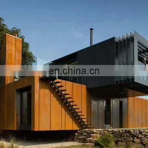 Corten Steel Outdoor Decoration for Villa Residence Buildings thumbnail-1