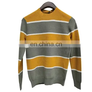 DiZNEW Custom Fashion Brand Colorful Sweater O Neck Knitting Patterns Mens Sweaters thumbnail-1