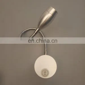 Modern Simple Hotel Headboard Reading Lamp Gooseneck Led Wall Light thumbnail-1