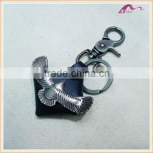 Specialized Custom Hign Quality Metal Eagle Leather Keychains For Men thumbnail-1