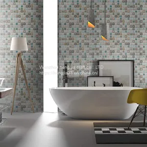 Mosaic Wallpaper Glue Thick Sticky Can be Removed From the Peel Namely Wallpaper the Matte Kitchen Bathroom Wallpaper Wallpaper Mesa Vinyl Film Mosaic Shelf Paper Wallpaper thumbnail-1