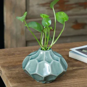 Semi-Porcelain Creative Little Round Fashion Ceramic Vase,Linving Room Decoration thumbnail-4