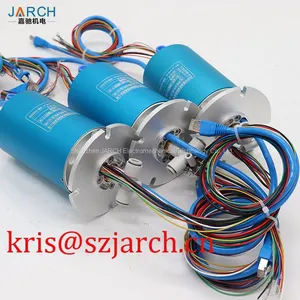 USB SLIP RING FLANGE Slip Ring Sliding Contacts Fiber Optic Rotary Joint Ethernet Slip Ring thumbnail-1
