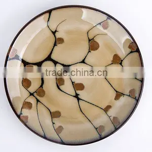 16-piece Reactive Glaze Stoneware Dinnerware Set With Painted Buds thumbnail-3