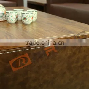 Modern Appearance And Wood Material Executive Living Room Sofa Commercial Leather Sectional Sofa Low Back Brown Leather Sofa thumbnail-5