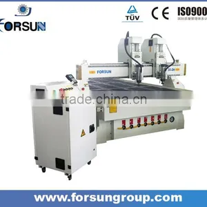 Wood Plane Machinery With Double Heads /Two Heads Wood Engraving Cnc Router FS1530A-2H thumbnail-1