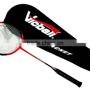 Customized Logo High Quality Cheap Carbon Graphite Lining Badminton Racket thumbnail-1