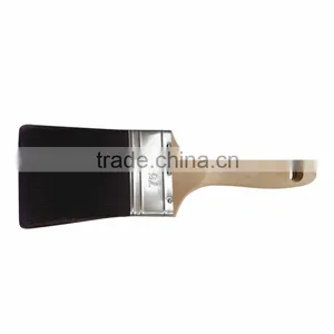 75mm Paint Brush Frosted Stainless Steel Ferrule Maple Handle thumbnail-1