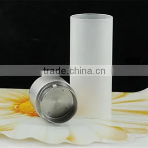 White Frosted LED Cylinder Laterns Wedding Glass Candelabra thumbnail-4