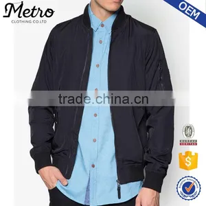 Wholesale 2017 Casual Bomber Jackets for Men Plain thumbnail-1