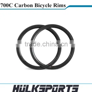Chinese Cheap 700C 25mm Wide Carbon Tubular Wheels of 50mm Carbon Road Bike Tubular Wheel thumbnail-1