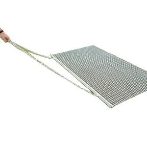 6ftx6ft Rollable Steel Drag Mat Expanded Mesh Square Holes for Golf Fairways Sand Traps Custom Cutting Welding Services Included thumbnail-1