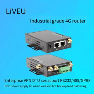 Liveu 4g Sim Card-enabled Industrial Router, Dtu Serial Communication Rs232/485/gpio Data Transmission Terminal, Support Poe Power Supply, Enterprise-level Vpn thumbnail-3