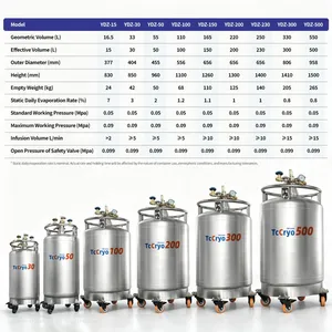 Dominica YDZ-230 Filling Liquid Nitrogen Tank TcCryo Liquid Nitrogen Dewar thumbnail-5