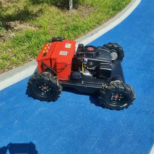 Petrol 550Mm Cutting Width 200 Meters Long Distance Control Remote Control Lawn Mower With Wheels thumbnail-2