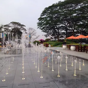 Project Large Outdoor Musical Water Fountain Dry Floor Dancing Feature With Controller for Commercial Public Spaces thumbnail-3