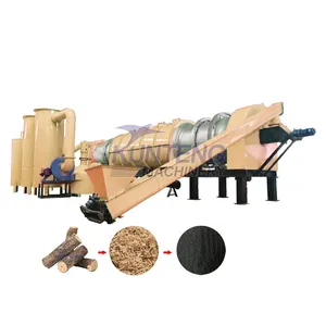 Automatic Agricultural Waste Straw Sugarcane Bagasse Continuous Carbonization Furnace EPC thumbnail-1