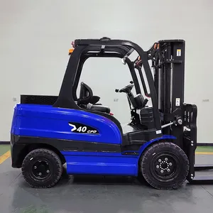 4-wheel Drive Electric Forklift Cheap Price 4 Ton Hydraulic Pallet Portable Battery Forklift thumbnail-3