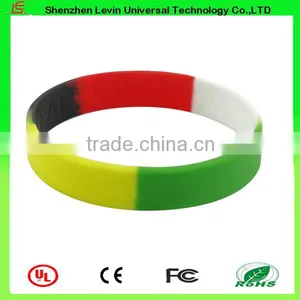 Cheap Recycle Blending Color Printing Personalized Silicone Wristband thumbnail-3