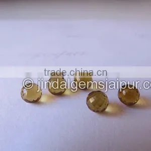 Fine Quality Loose Gemstone Cognac Quartz Faceted Round 7 MM thumbnail-1