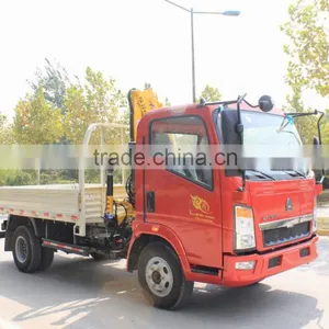 Howo 4*2 2T Ton Truck Mounted Crane for Sale SQ34Z2 thumbnail-3