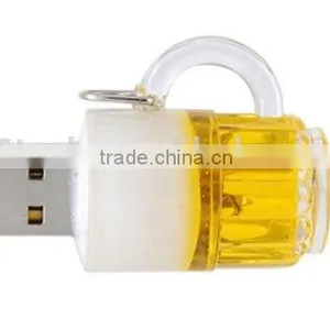 Acrylic Usb Pendriver Beer Cup Usb Flash Drive 4gb thumbnail-2