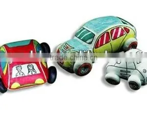 Children Games DIY Educational Toy Painting Toys/washable Painting Plush Toy /painting Car Toy thumbnail-1