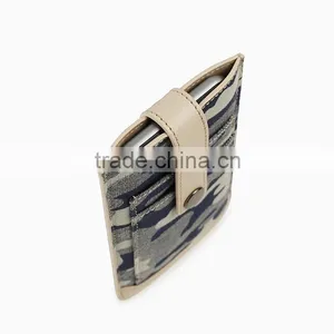 2016 Trend Men's Camouflage Canvas & Leather Pouch Case for Iphone 6s Plus thumbnail-4