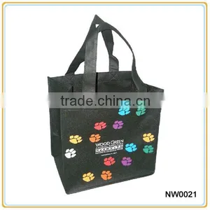 Black Non Woven Promotional Shopping Bag thumbnail-4