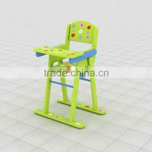 Colorful Home Furniture Wooden Baby Dinning Chair thumbnail-1