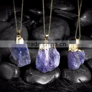 Fashion Purple Elegant Stone Necklace Pendant thumbnail-1