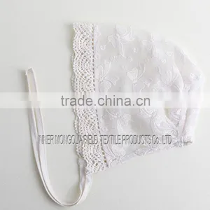 Baby Vintage Style Lace Bonnet thumbnail-1