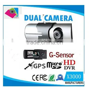 2015 NEW Mini X3000 R300 HD 720P GPS Cam Video Camcorder Car Camera Recorder DVR 2.7" LCD Dual G Sensor Car Dvr in Stock 002876 thumbnail-1