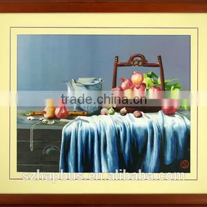 Handmade Embroidery on Silk Fabric for Home Decoration Pomegranate thumbnail-1