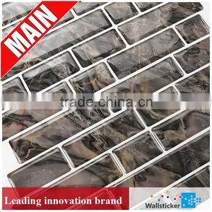 Yashi Removable Living Room Decorative Mosaic Sticker for Wall Tile thumbnail-2