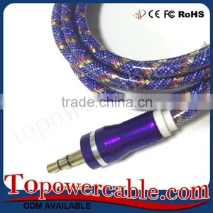 Braided Design 3.5mm Auxiliary AUX Adapter Cable Cord USE For Car thumbnail-4
