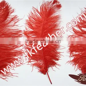 Dyed Ostrich Feather Large Red Craft Ostrich Feather Cheap Wedding Decorations thumbnail-5