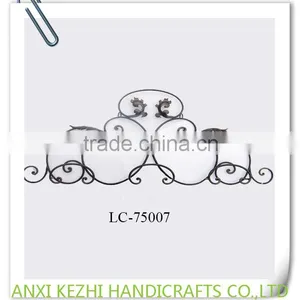 LC-77479 Antique Wrought Iron 3 Tiers Wall Mounted Dish Holder/Rack Quality Choice thumbnail-3