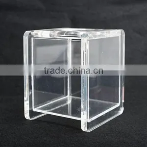 Custom Printed Acrylic Lucite Bathroom Accessory Tissue Box Hinged Top 6.75" Tall x 5.5" Wide or Customized thumbnail-1