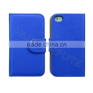 Anti-scratch and Shockproof Leather Phone Case for Iphone4 With Card Holder thumbnail-1
