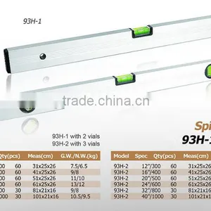 High Accuracy Heavy Duty Professional Box-aluminium Spirit Level thumbnail-1