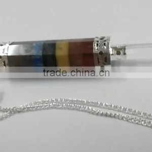 Bonded Chakra 3 pc Gemstone Pendulums thumbnail-2